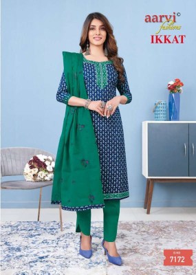 Aarvi Fashion Ikkat vol 1 Traditional wear Readymade cotton salwar suits catalogue wholesale  kurtis catalogs