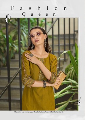 Aarvi by Kadlee viscorse thread embroidered hand work kurti catalogue at affordable rate  kurtis catalogs