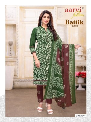 Aarvi by batik queen vol 1 heavy cotton unstitched dress material catalogue salwar kameez catalogs