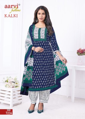 Aarvi fashion by kalki vol 1 fancy printed katha hand work readymade suit at wholesale price readymade suit catalogs