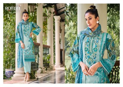 Aarzu by Romani soft cotton digital printed embroidered Pakistani suit catalogue at amaviexpo   pakistani suit catalogs