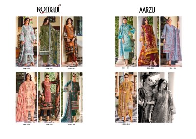 Aarzu by Romani soft cotton digital printed embroidered Pakistani suit catalogue at amaviexpo   pakistani suit catalogs