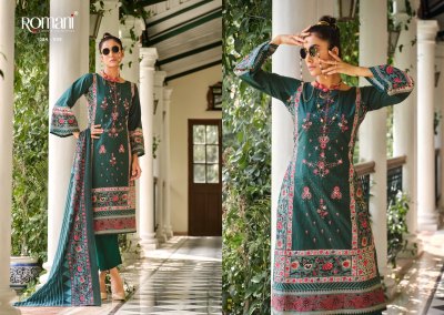 Aarzu by Romani soft cotton digital printed embroidered Pakistani suit catalogue at amaviexpo   pakistani suit catalogs