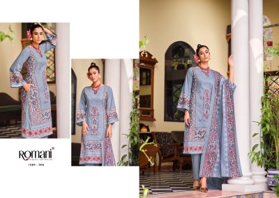 Aarzu by Romani soft cotton digital printed embroidered Pakistani suit catalogue at amaviexpo   pakistani suit catalogs