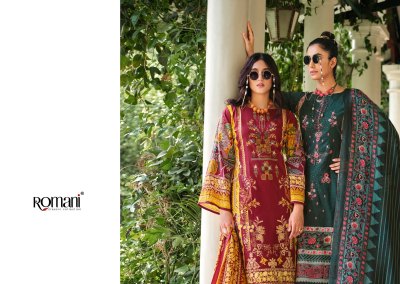 Aarzu by Romani soft cotton digital printed embroidered Pakistani suit catalogue at amaviexpo   pakistani suit catalogs