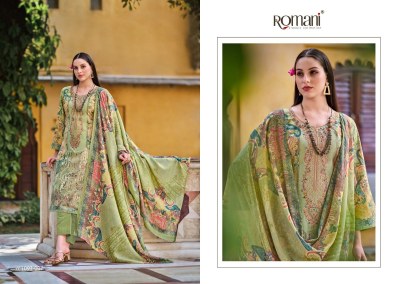 Aarzu vol 1o by romani Premium Soft Cotton HEavy Embroidered  dress material collection dress material catalogs