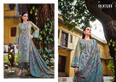 Aarzu vol 1o by romani Premium Soft Cotton HEavy Embroidered  dress material collection dress material catalogs