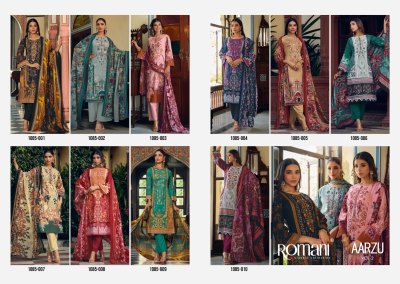 Aarzu vol 2 by romani premium soft cotton unstitched pakistani suit catalogue pakistani suit catalogs