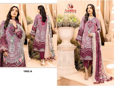 Aasha designer by Needle wonder vol 6 pure cotton printed dress material catalogue salwar kameez catalogs