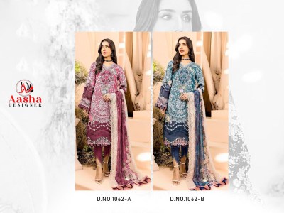 Aasha designer by Needle wonder vol 6 pure cotton printed dress material catalogue salwar kameez catalogs