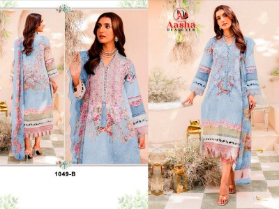 Aasha designer by needle wonder vol 4 pure cotton heavy embroidered unstitched dress material at wholesale price salwar kameez catalogs