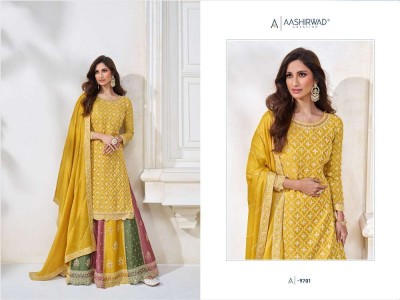 Aashirwad Creation Colors Premium Chinnon Party Wear Readymade Salwar Kameez catalogue supplier  kurtis catalogs