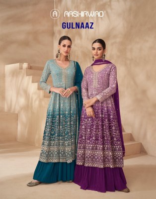 Aashirwad Creation Gulnaaz 10206 to 10209 Series Georgette Readymade Salwar Kameez Indo Western