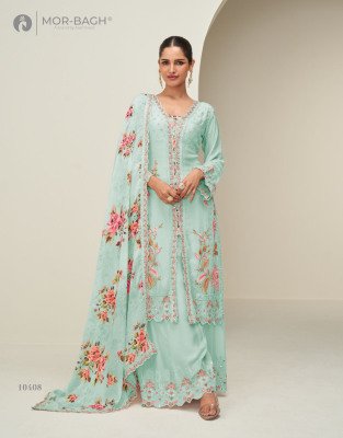 Aashirwad Creation Hidaya Free Size Stitched Set in Premium Chinon Silk Kurti Pant With Dupataa Wholesale kurti pant with dupatta Catalogs