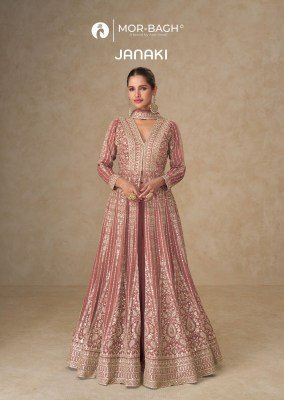 Aashirwad Creation JANKI Premium Chinnon Silk Redymade Suit with Dupatta Wholesale readymade suit catalogs