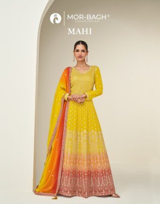 Aashirwad Creation MAHI Collection  New Launch in Premium Georgette And Wholesale gown catalogs