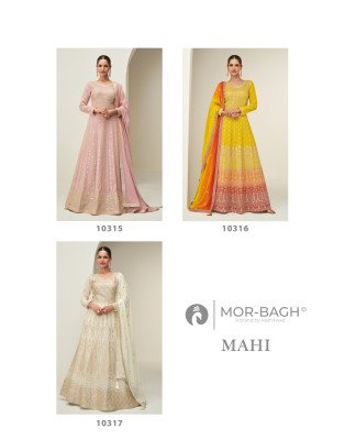 Aashirwad Creation MAHI Collection  New Launch in Premium Georgette And Wholesale gown catalogs