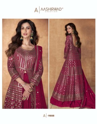 Aashirwad Creation Sequence Design No 9886 to 9889 Series Readymade Party Wear Dress Buy Online Shopping  readymade suit catalogs