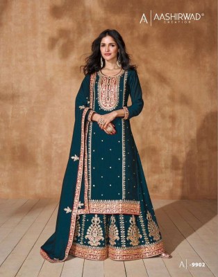 Aashirwad Creation Tamanna Design No 9900 to 9902 Premium Collection Readymade Salwar suits wholesale rate  readymade suit catalogs