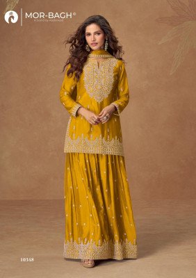 Aashirwad Creation Veera Free Size Set Premium Chinnon Silk Kurti Plazzo And Dupatta Wholesale kurtis catalogs