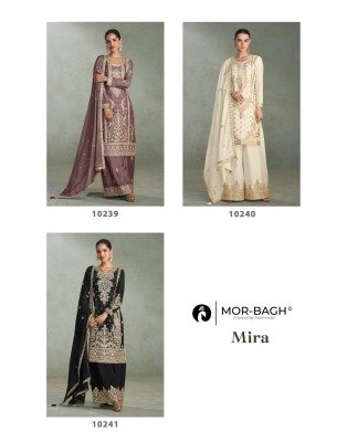 Aashirwad Mira Unstitched Designer Set Top  Palazzo  Dupatta in Premium Chinnon Silk Wholesale dress material catalogs