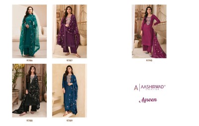 Aashirwad creation by Aafreen doll silk unstitched  suit catalogue at low rate salwar kameez catalogs