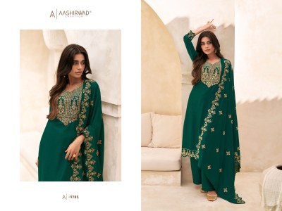 Aashirwad creation by Swaraj silk readymade Salwar kameez catalogue at law rate readymade suit catalogs