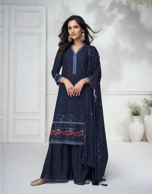 Aashirwad creation present Agha Noor new free size stitched fancy sharara suit catlogue at amaviexpo readymade suit catalogs