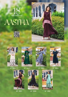 Aastha vol 2 0 presented 18 Attitude premium designer trendy indo western catalogue Indo Western