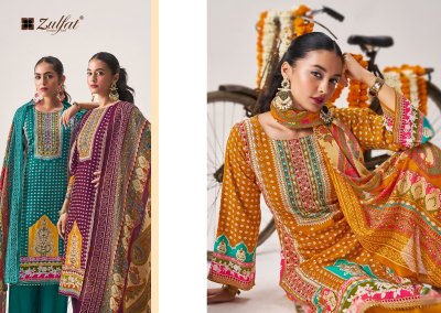 Aayat vol 14 by Zulfat Heavy viscorse reyon unstitched designer unstitched suit collection  dress material catalogs