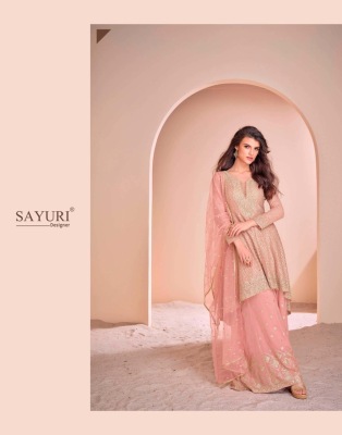 Aayna nx by Sayuri Designer Real Georgette embroidered fancy Palazzo suit collection at amavi expo readymade suit catalogs