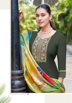Abhilasha by Wooglee Thread handwork Neck top ottom and dupatta catalogue readymade suit catalogs