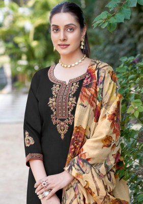Abhilasha by Wooglee Thread handwork Neck top ottom and dupatta catalogue readymade suit catalogs