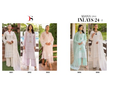 Adan libas inlays  24-2 by deepsy suit pure cotton embroidered pakistani suit catalogue at low rate pakistani suit catalogs