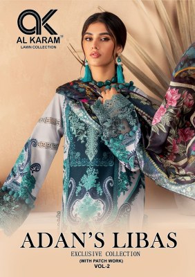 Adans Libas vol 2  by AL Karam exclusive embroidered printed pakisatani suit catalogue at low rate Al Karam Lawn Collection 