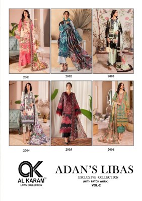 Adans Libas vol 2  by AL Karam exclusive embroidered printed pakisatani suit catalogue at low rate pakistani suit catalogs