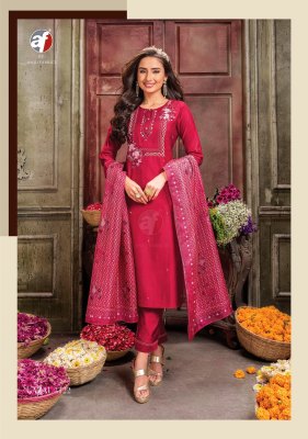 Af by Gazal vol 3 most awaited hit series of fancy kurti pant and dupatta set catalog at wholesale price readymade suit catalogs