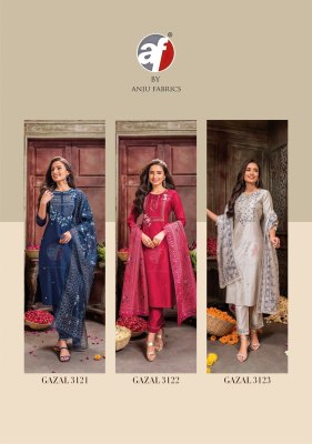 Af by Gazal vol 3 most awaited hit series of fancy kurti pant and dupatta set catalog at wholesale price readymade suit catalogs