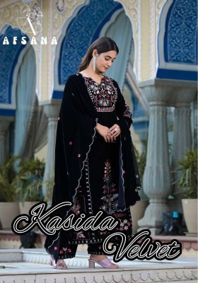 Afsana Kasida Velvet readymade Pakistani suits catalogue wholesaler  kurtis catalogs