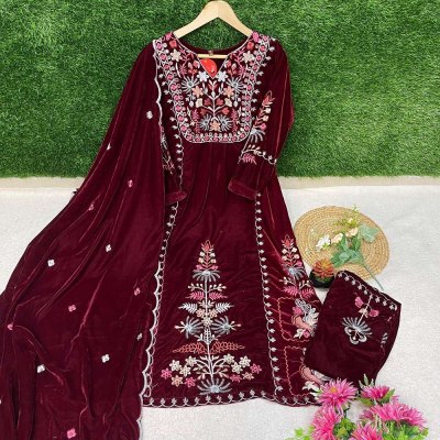 Afsana Kasida Velvet readymade Pakistani suits catalogue wholesaler  kurtis catalogs