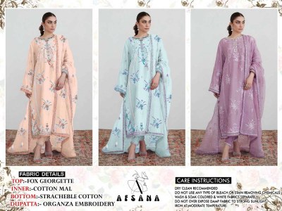 Afsana Mehwish Pure Georgette Fabric Readymade Pakistani Dress Wholesale Rate  readymade suit catalogs