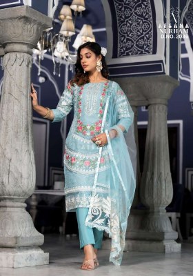 Afsana Nurham Nx  Design No 2086 Readymade Organja Pakistani Suits Wholesale  readymade suit catalogs