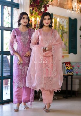 Afsana Saffron Readymade Organja Pakistani suits catalogue online  Afsana Suits Catalogue 