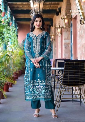 Afsana Somya Embroidered Readymade Organza Pakistani Suits catalogue wholesale price  readymade suit catalogs