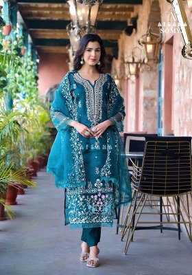 Afsana Somya Embroidered Readymade Organza Pakistani Suits catalogue wholesale price  readymade suit catalogs