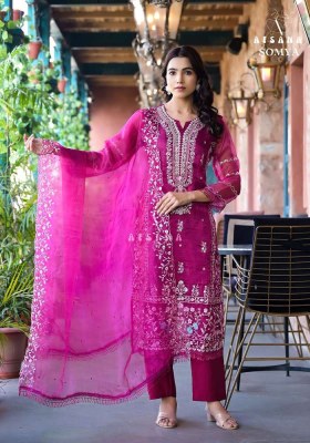 Afsana Somya Embroidered Readymade Organza Pakistani Suits catalogue wholesale price  readymade suit catalogs