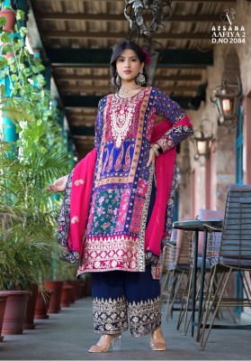 Afsana by Aafiya 2 georgette designer readymade suit catalogue  readymade suit catalogs