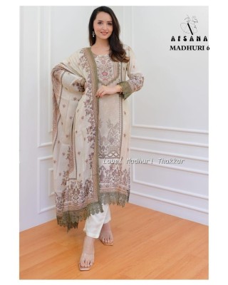 Afsana by Madhuri 6 pure maslin designer printed readymade suit catalogue at affordable rate readymade suit catalogs