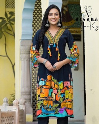 Afsana by Mirja roy reyon digital printed readymade suit catalogue at low rate readymade suit catalogs