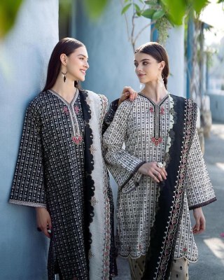 Afsana lawn 01 karachi lawn printed embroidered readymade suit catalogue  Afsana Suits Catalogue 